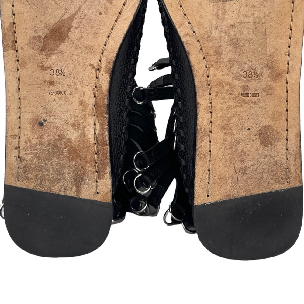 ✨🎉HP🎉✨ ALEXANDER WANG ‘Montana’ Black Leather Moccasin Fringe Boots | 38.5/8.5 - Picture 14 of 15